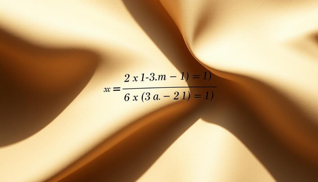 A complex linear equation with multiple variables, floating in a crisp, academic atmosphere. The equation is rendered in bold, elegant script, hovering in a softly-lit, minimalist setting. The background is a muted, parchment-like texture, evoking a sense of timeless knowledge. Subtle shadows and highlights accentuate the depth and dimensionality of the algebraic expression, inviting the viewer to explore its intricate structure. The overall composition conveys a sense of thoughtful contemplation, as if the equation holds the key to deeper understanding.